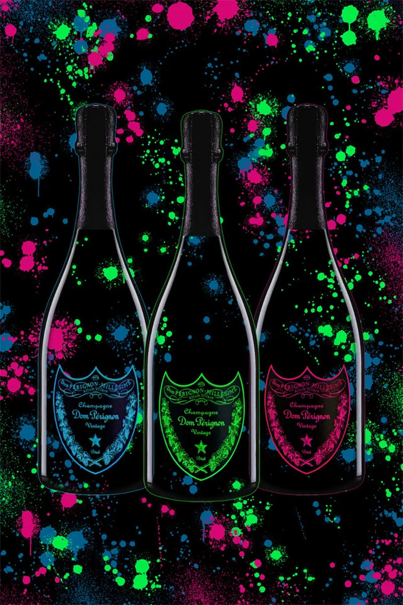 Fashion Luxury Champagne Bottle Art Canvas Painting Prints Poster Wall Art Printing Picture Luxurious Bar Home Dining Room Decor