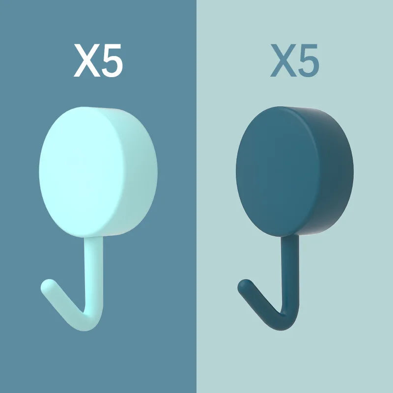 10Pc.Pack Adhesive Wall Hooks,Decorative Hooks for Kitchen, Bathroom, Bedroom and Officeshower Hooks Hangings Indoor Hooks For