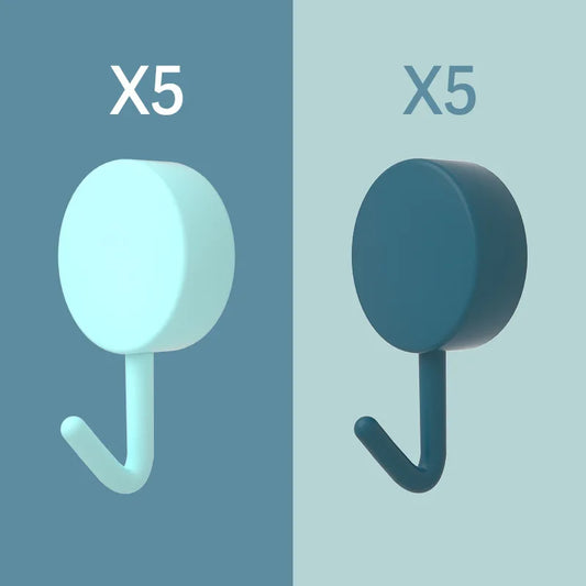 10Pc.Pack Adhesive Wall Hooks,Decorative Hooks for Kitchen, Bathroom, Bedroom and Officeshower Hooks Hangings Indoor Hooks For