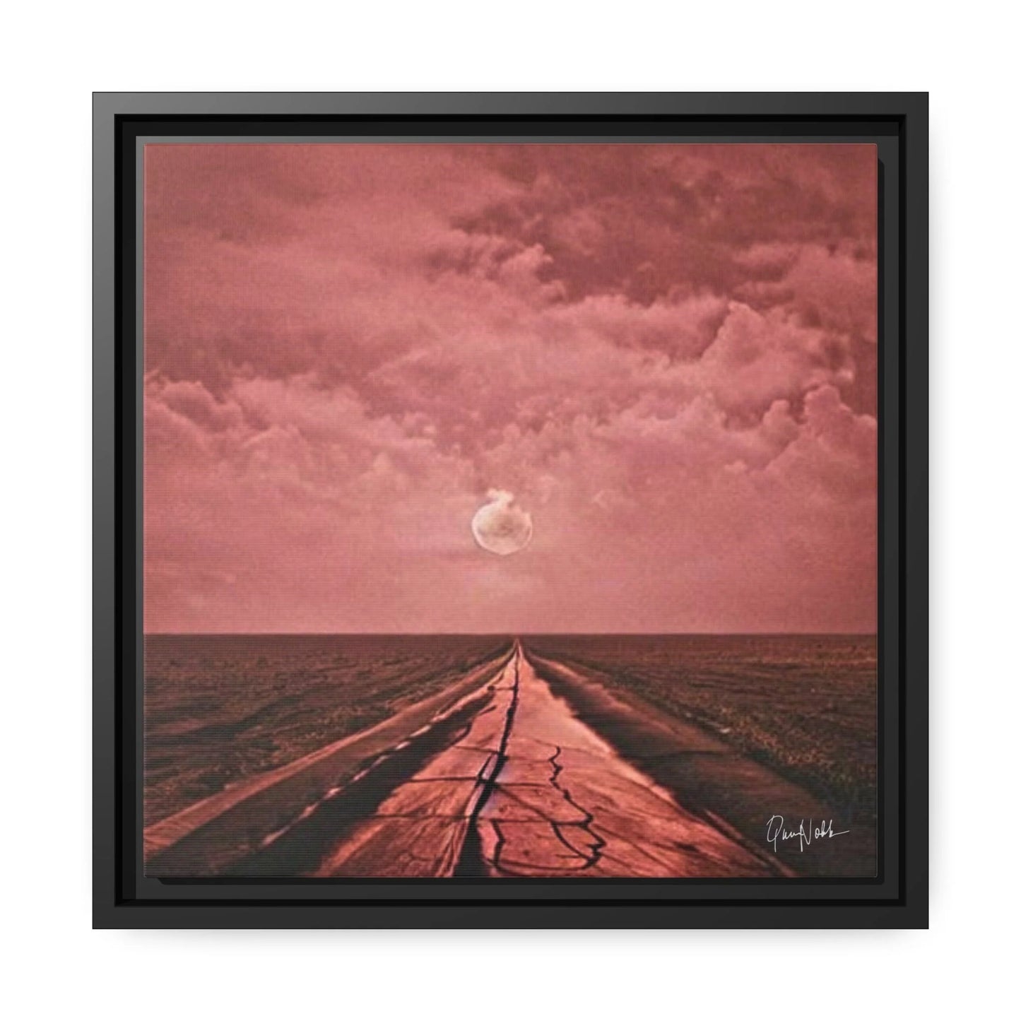 Stunning ROAD Fine Art Photography Canvas Prints with Elegant Frames by Queennoble