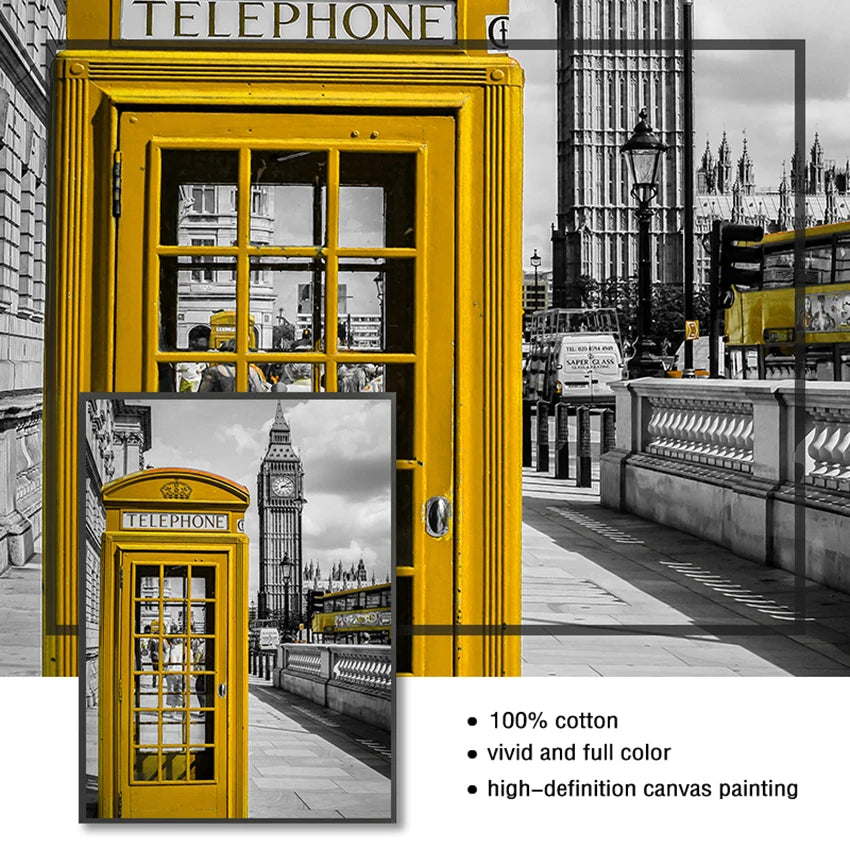 Canvas Print City London Paris Landscape Nordic S and Prints Paintings for Living Room Wall Art Decorative Pictures