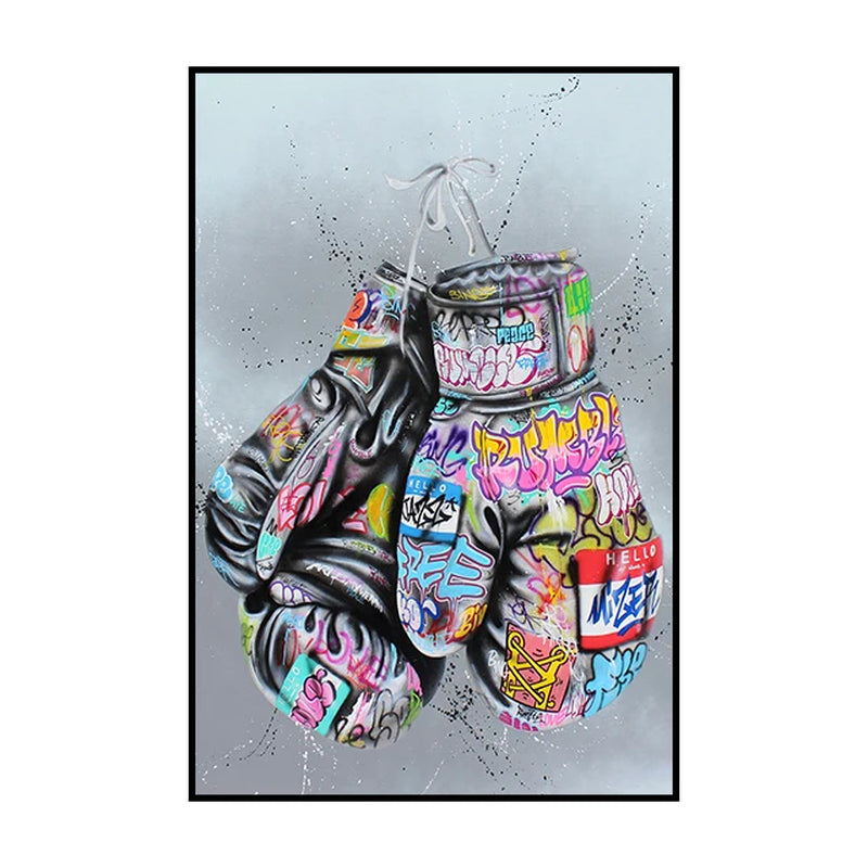 Street Graffiti Kissing Canvas Painting Posters and Prints Abstract Picture Wall Art Decoration Mural Living Room Home Decor