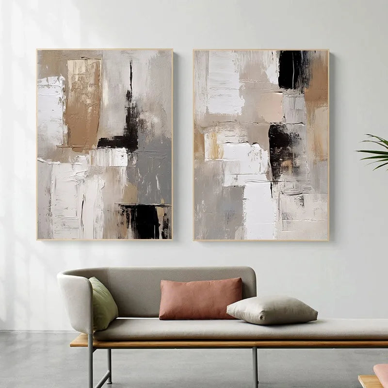 Neutral Landscape Canvas Painting Prints, Abstract Modern Minimalist Poster for Living Room Wall Home Decor Cuadros