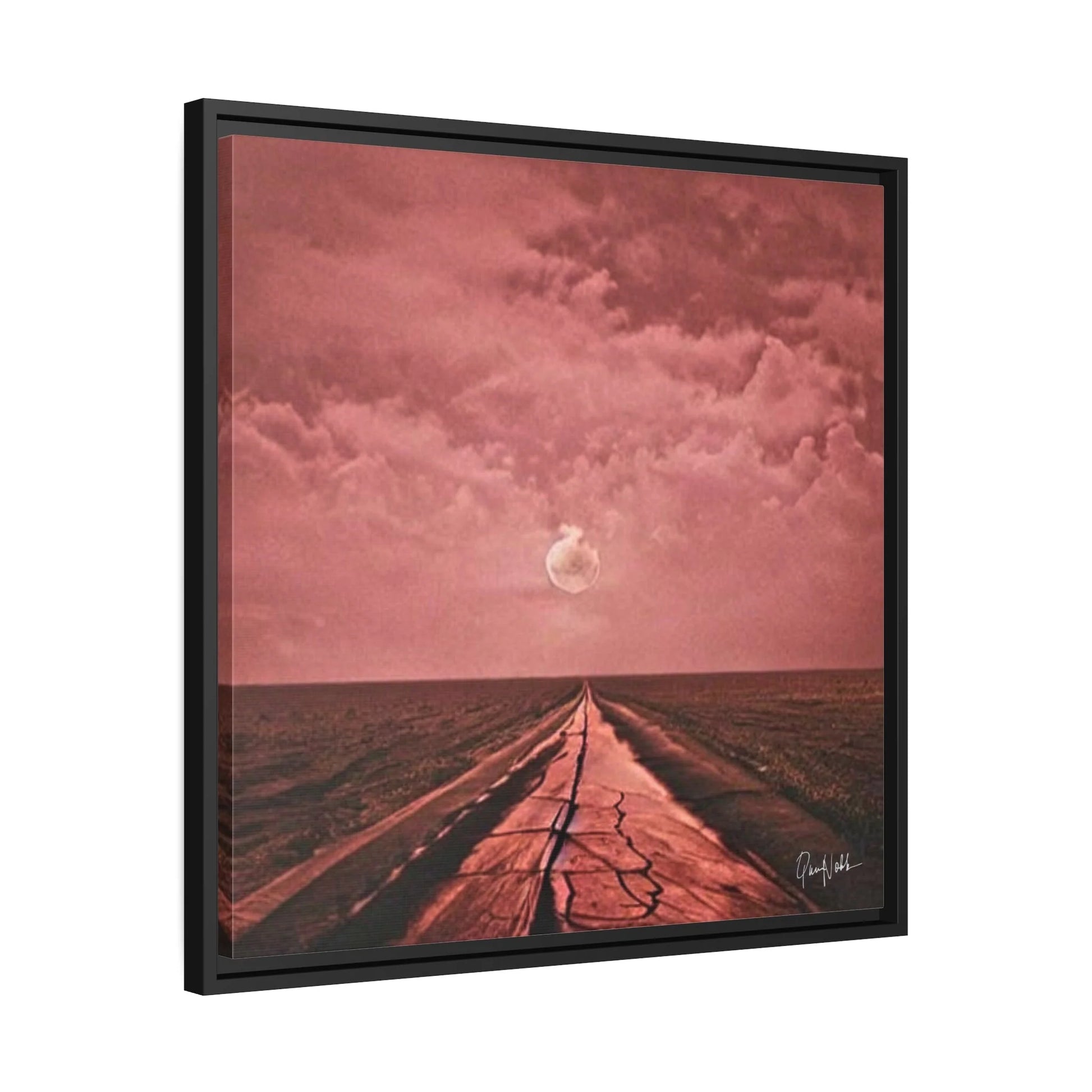 Stunning ROAD Fine Art Photography Canvas Prints with Elegant Frames by Queennoble