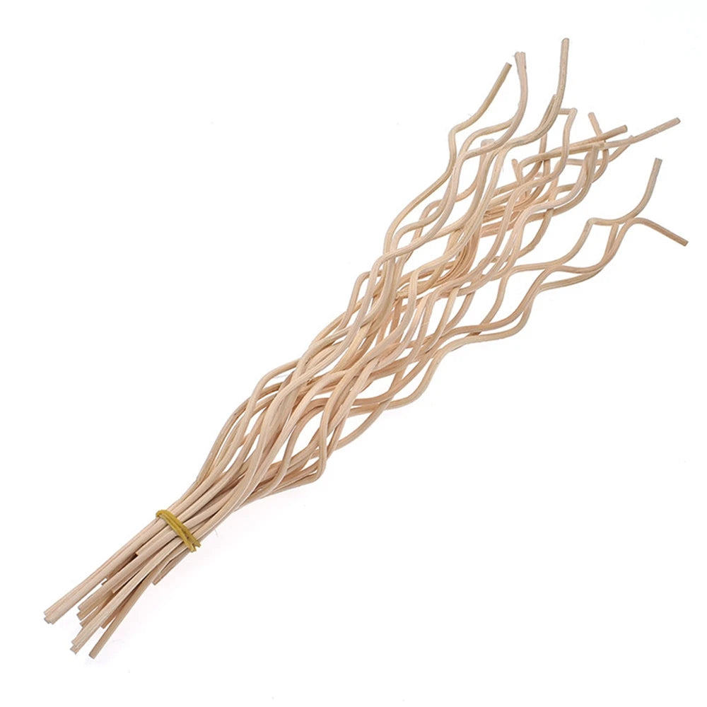 10 Pcs Wavy Rattan Reed Fragrance Diffuser Replacement Refill Sticks Air Freshener Room Perfume Rattan Diffuser