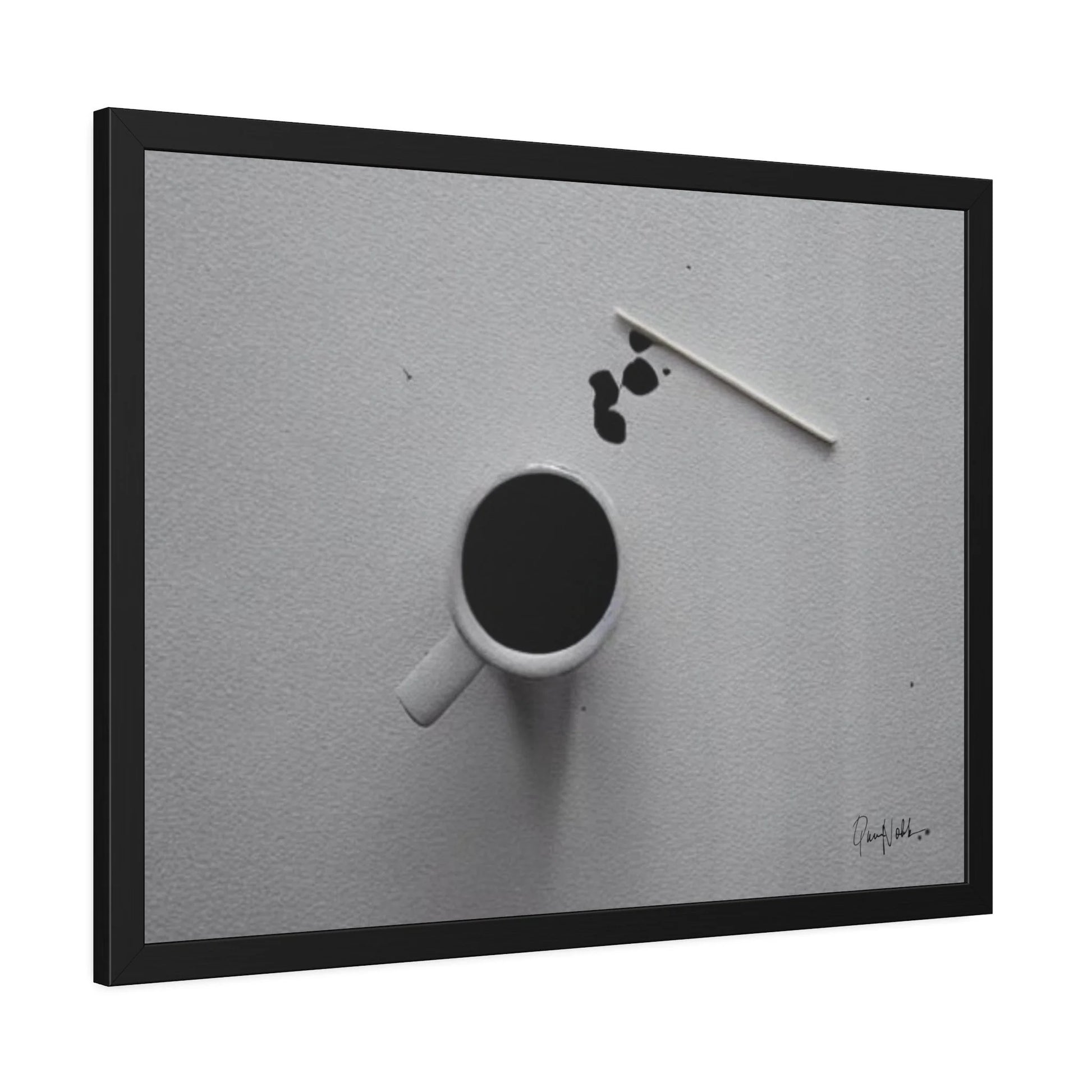 Stunning Minimalist Coffee Fine Art Photography Prints with Elegant Frames by Queennoble