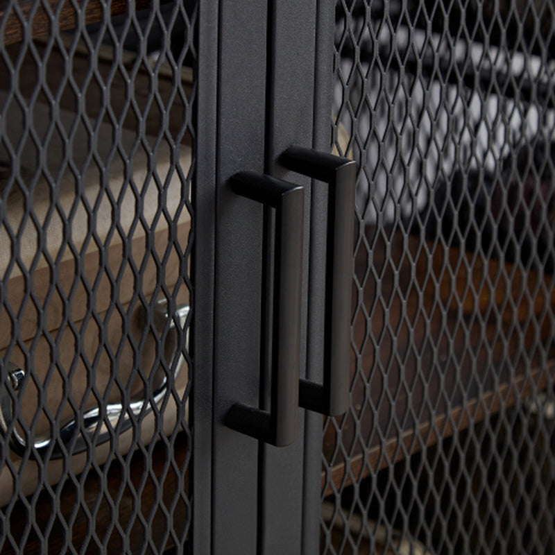 Coffee Bar Cabinet with Power Outlet, 3 Floor Wine Cooler Bar Counter for Home, Dining Room, Kitchen, Vintage Brown