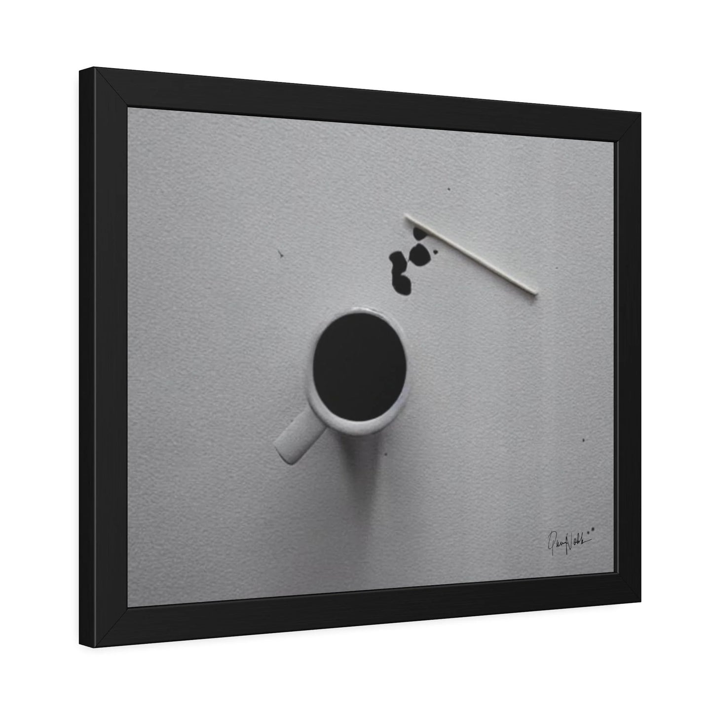 Stunning Minimalist Coffee Fine Art Photography Prints with Elegant Frames by Queennoble