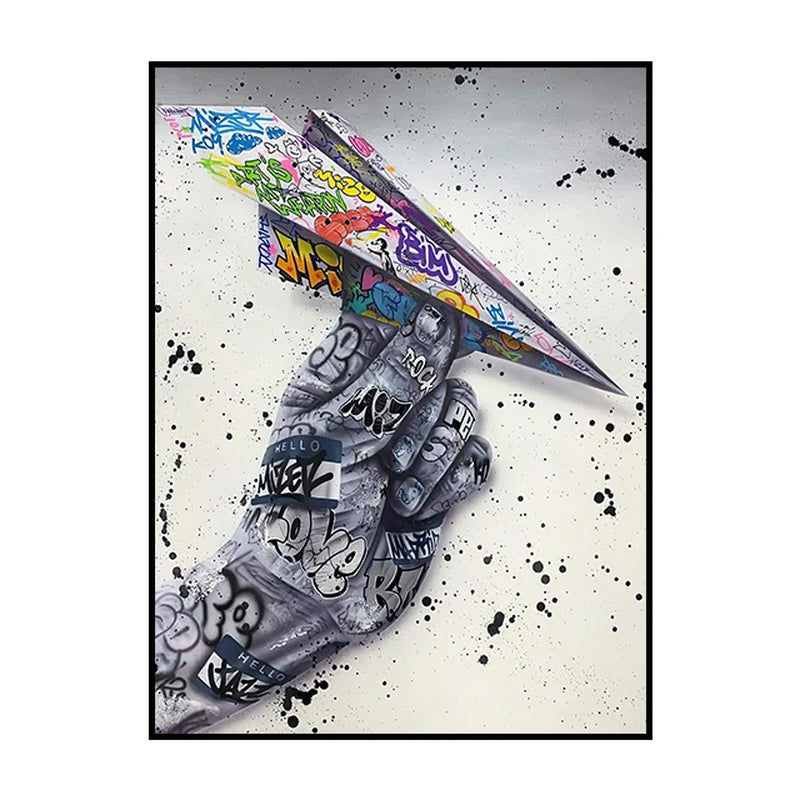 Street Graffiti Kissing Canvas Painting Posters and Prints Abstract Picture Wall Art Decoration Mural Living Room Home Decor