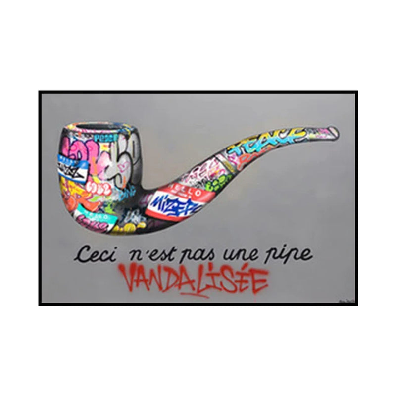 Street Graffiti Kissing Canvas Painting Posters and Prints Abstract Picture Wall Art Decoration Mural Living Room Home Decor