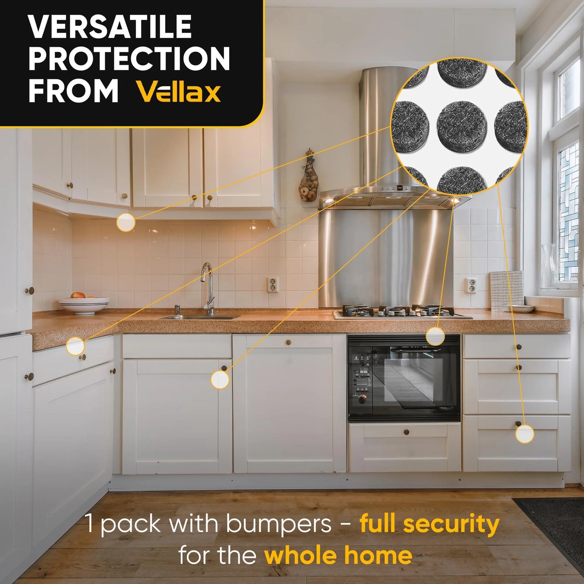 Felt Pads for Cabinet Doors 0.4 in Diameter 128 PCS Black Self Adhesive Felt