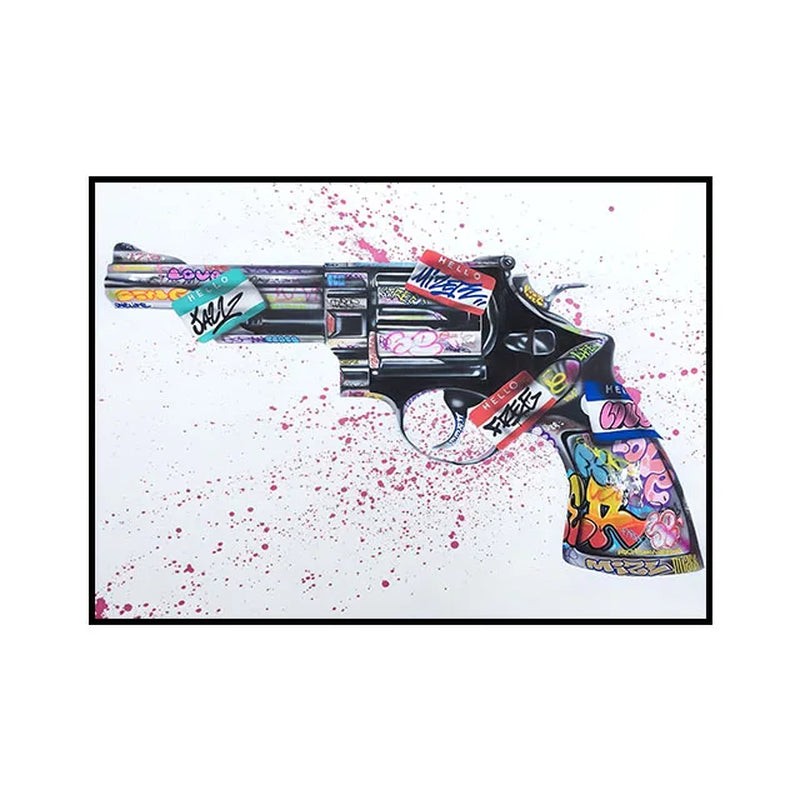 Street Graffiti Kissing Canvas Painting Posters and Prints Abstract Picture Wall Art Decoration Mural Living Room Home Decor