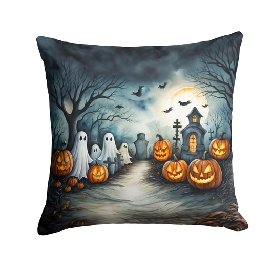 Ghosts Spooky Halloween Throw Pillow