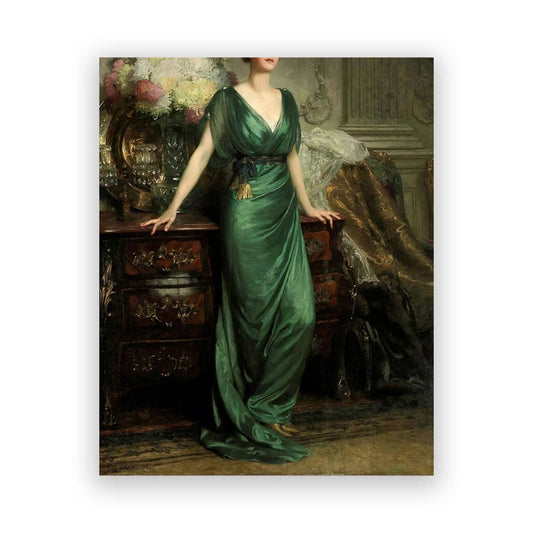 Woman Crown Portrait Altered Art Prints Antique Wall Picture Vintage Poster Gallery Decoration Eclectic Wall Art Canvas Painting