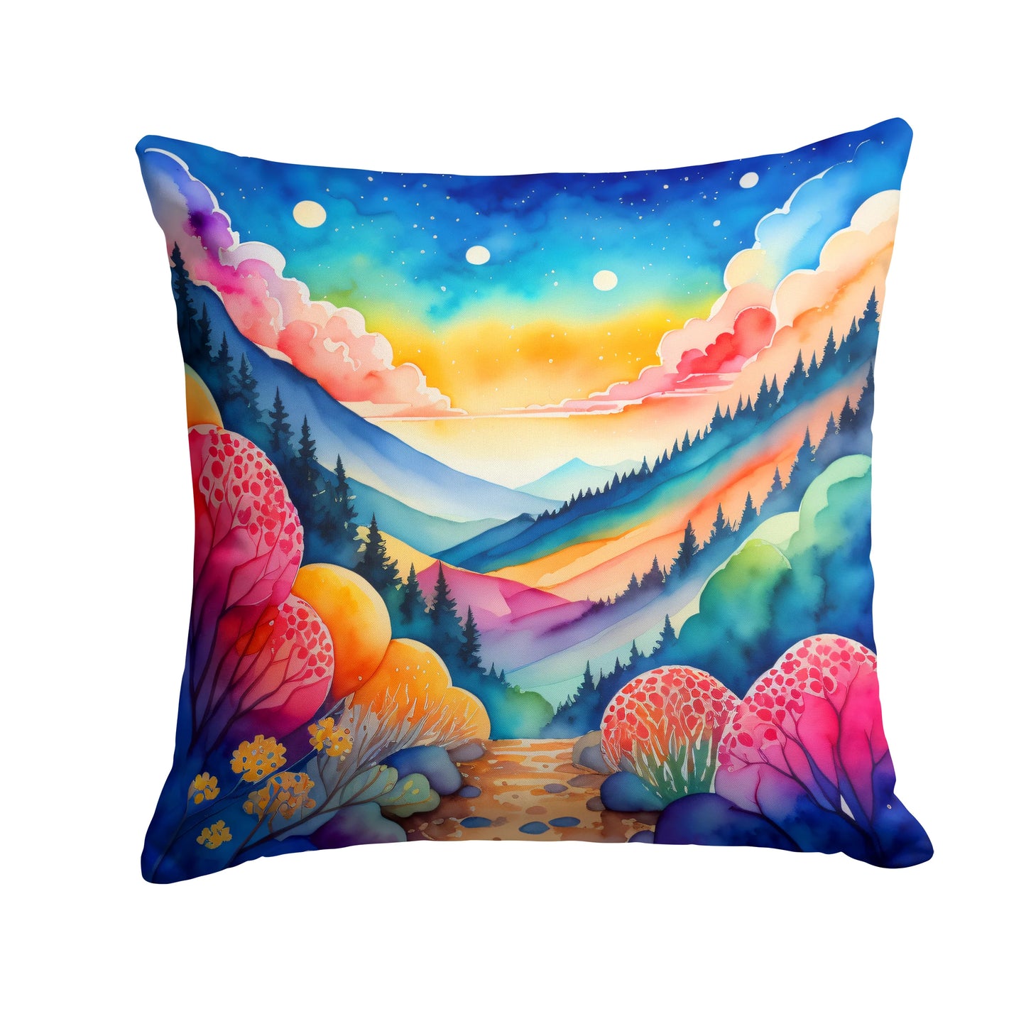 Colorful Brunia Throw Pillow