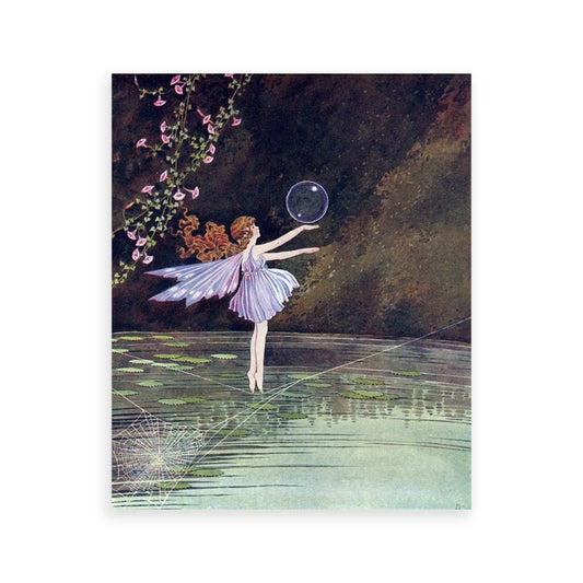 Vintage Gorgeous Fairy Illustration Canvas Posters Ida Rentoul Outhwaite Painting Art Prints Kids Room Wall Decorative Pictures
