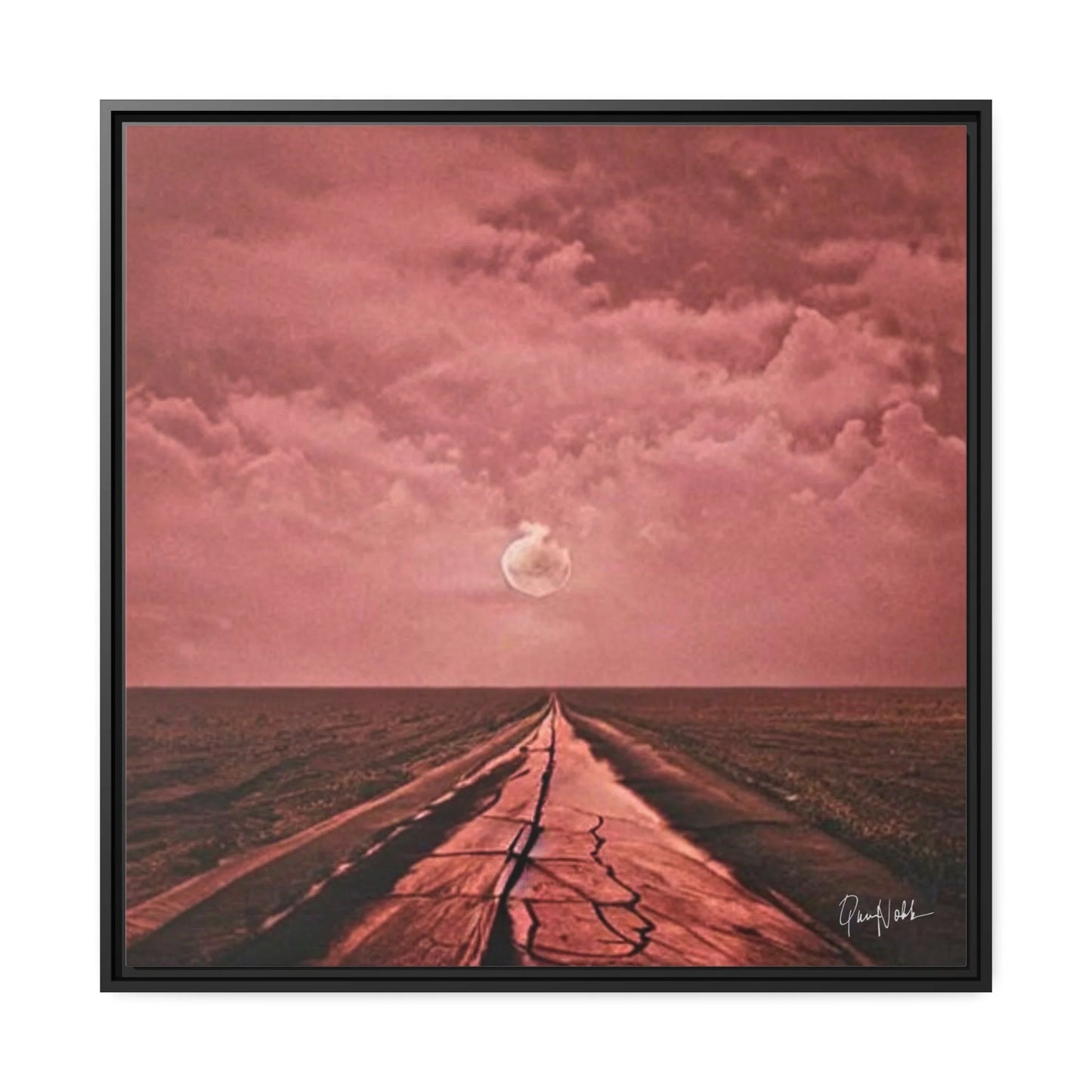 Stunning ROAD Fine Art Photography Canvas Prints with Elegant Frames by Queennoble