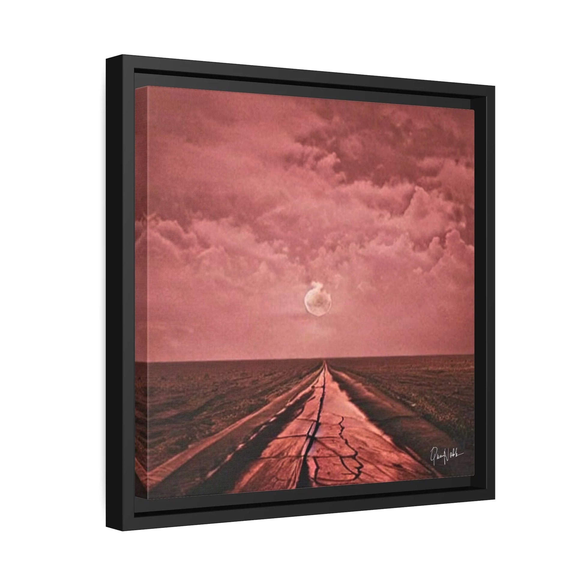 Stunning ROAD Fine Art Photography Canvas Prints with Elegant Frames by Queennoble