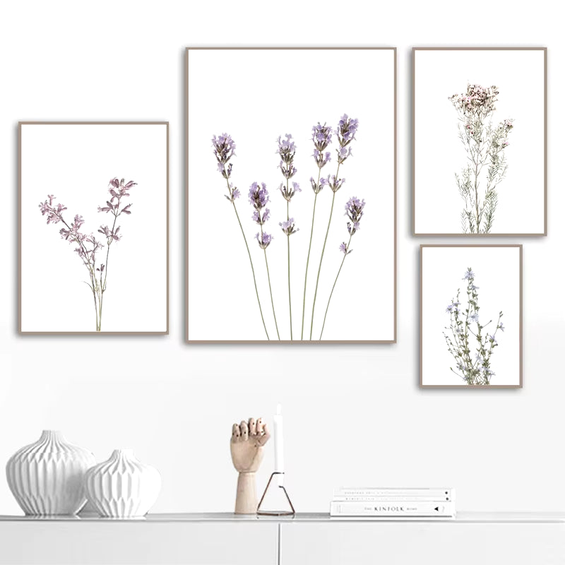 Flowers Botanical Scandinavian Posters Wildflowers Nordic Style Gallery Wall Art Prints Decorative Painting Pictures Home Decor