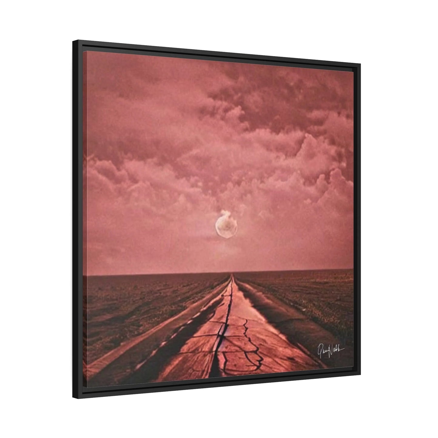 Stunning ROAD Fine Art Photography Canvas Prints with Elegant Frames by Queennoble