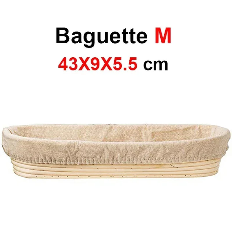 Natural Rattan Bread Proofing Basket Handmade Rattan Wicker Baking Bowl Dough Fermentation Sourdough Banneton Bread Basket