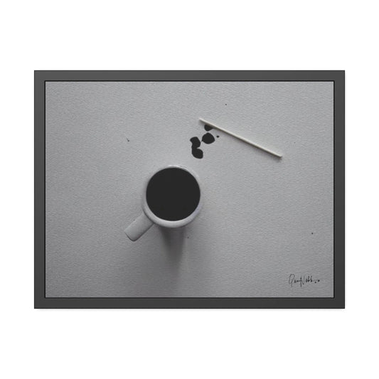 Stunning Minimalist Coffee Fine Art Photography Prints with Elegant Frames by Queennoble