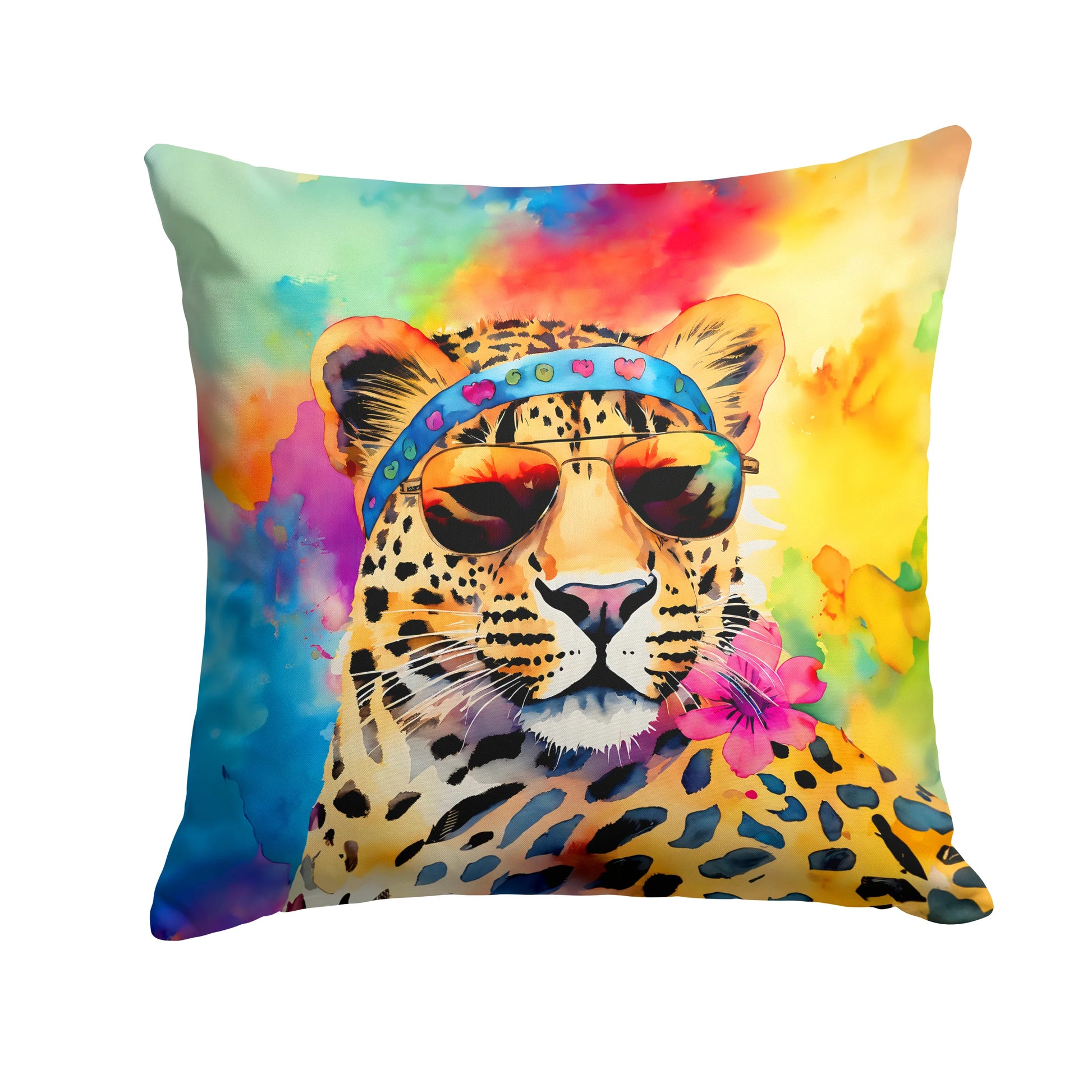 Hippie Animal Leopard Throw Pillow