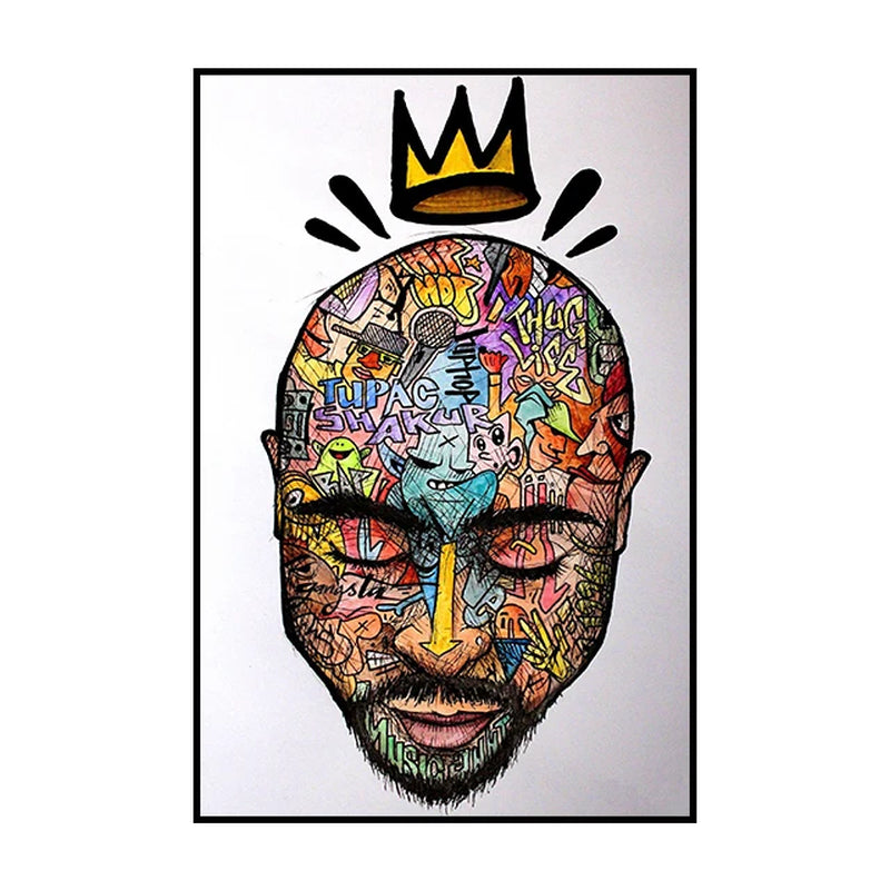 Street Graffiti Kissing Canvas Painting Posters and Prints Abstract Picture Wall Art Decoration Mural Living Room Home Decor