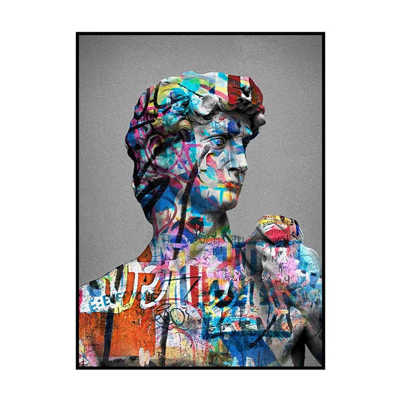 Street Graffiti Kissing Canvas Painting Posters and Prints Abstract Picture Wall Art Decoration Mural Living Room Home Decor