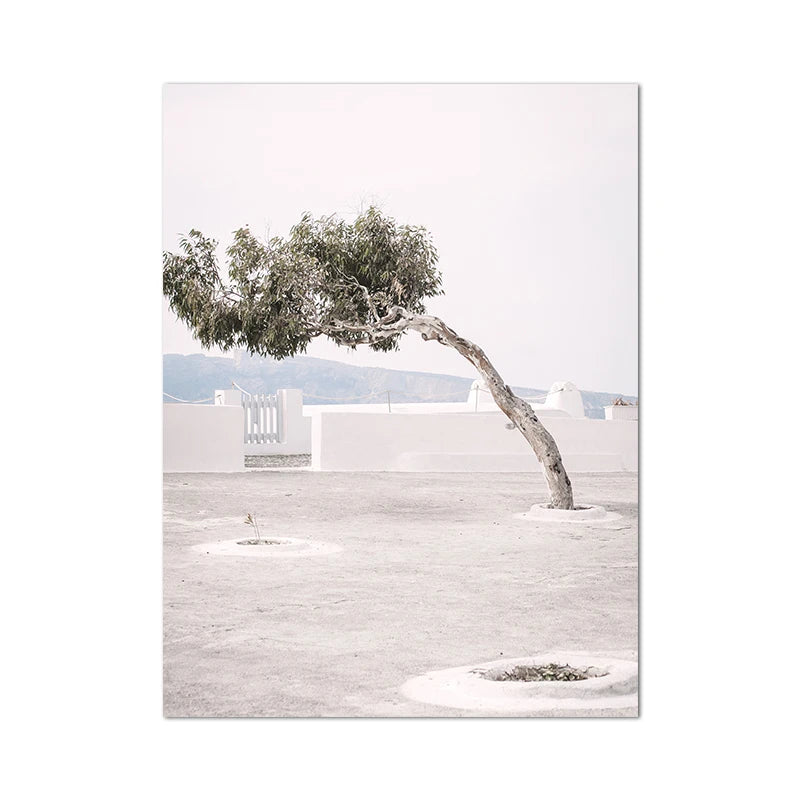 Spain Pastel Village Floral Photography Posters Spain Summer Travel Prints Mediterranean Wall Art Canvas Painting Pictures Decor