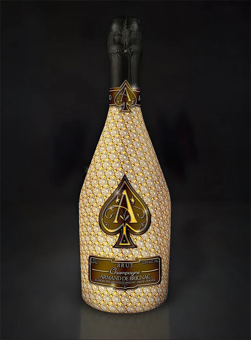 Fashion Luxury Champagne Bottle Art Canvas Painting Prints Poster Wall Art Printing Picture Luxurious Bar Home Dining Room Decor